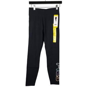NEW! FILA Leggings Side Spellout Black - S